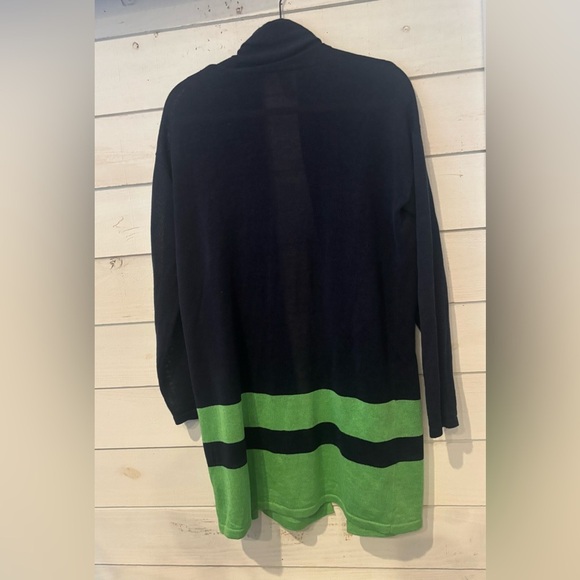 Lauren Ralph Lauren Linen Blend Border Stripe Cardigan
Navy/Green Size Medium - Picture 14 of 16